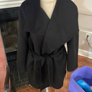 Tahari new with tags wrap jacket size XL black wool/poly blend